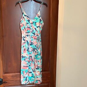 Nine West Multicolor Floral Midi Dress